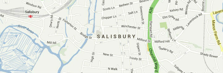 Map of Salisbury, Maryland